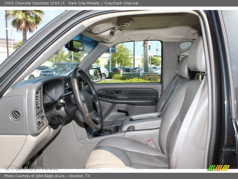 Dark Gray Metallic / Gray/Dark Charcoal 2003 Chevrolet Suburban 1500 LT