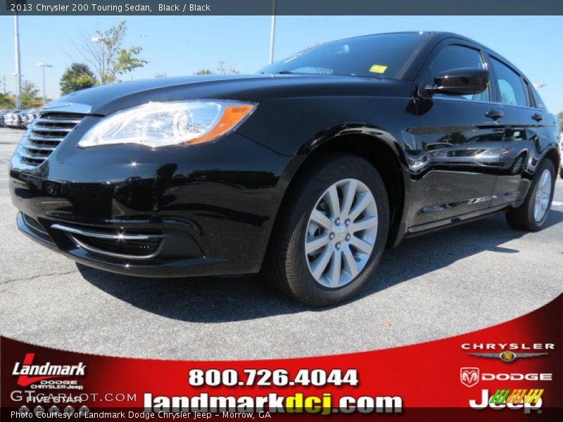 Black / Black 2013 Chrysler 200 Touring Sedan