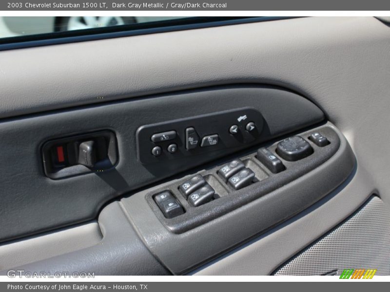 Dark Gray Metallic / Gray/Dark Charcoal 2003 Chevrolet Suburban 1500 LT
