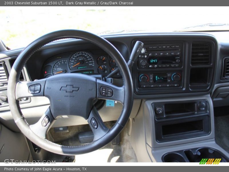 Dark Gray Metallic / Gray/Dark Charcoal 2003 Chevrolet Suburban 1500 LT