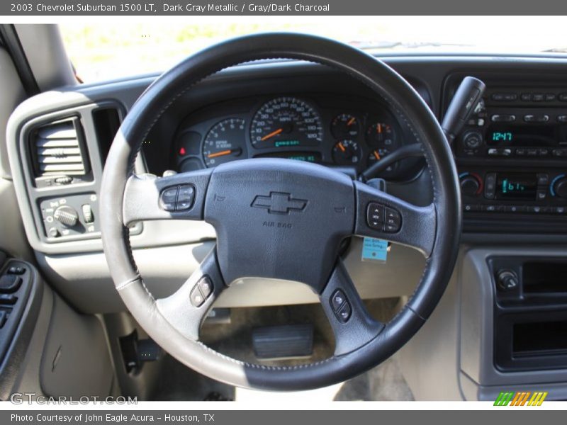 Dark Gray Metallic / Gray/Dark Charcoal 2003 Chevrolet Suburban 1500 LT
