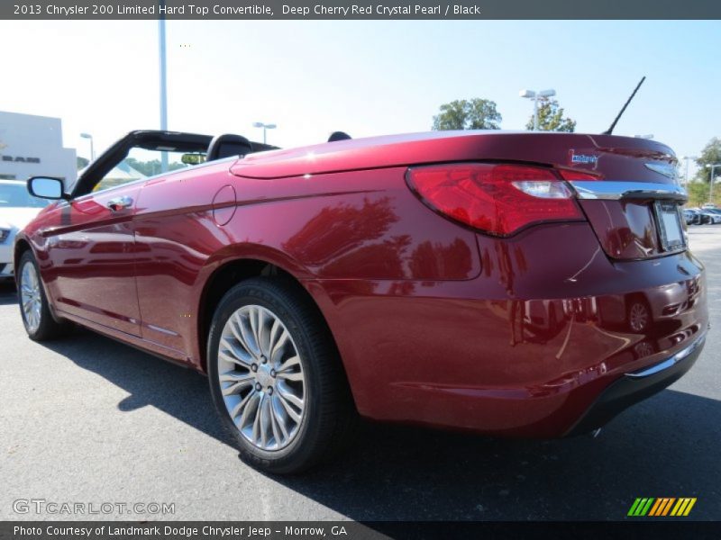 Deep Cherry Red Crystal Pearl / Black 2013 Chrysler 200 Limited Hard Top Convertible