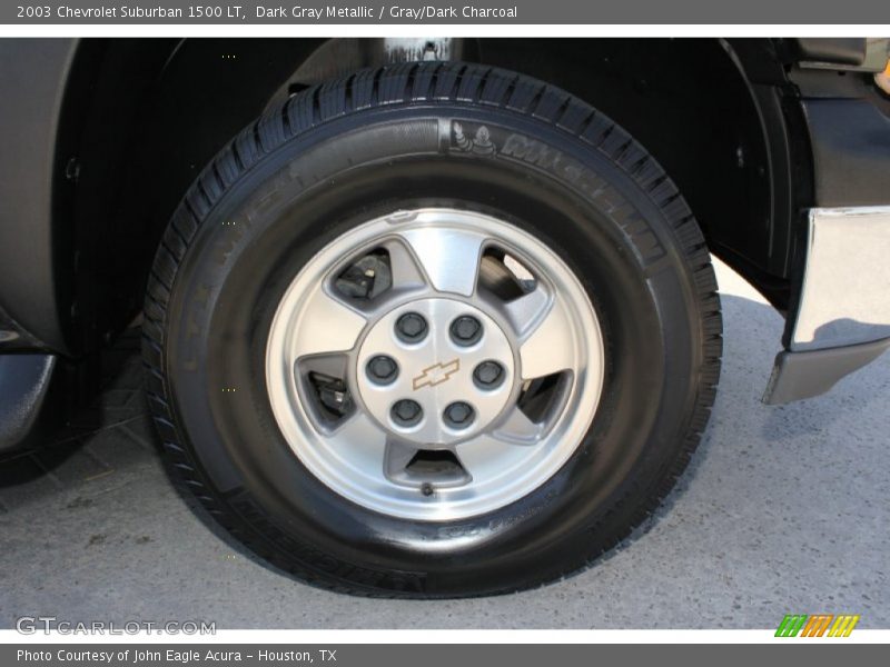 Dark Gray Metallic / Gray/Dark Charcoal 2003 Chevrolet Suburban 1500 LT