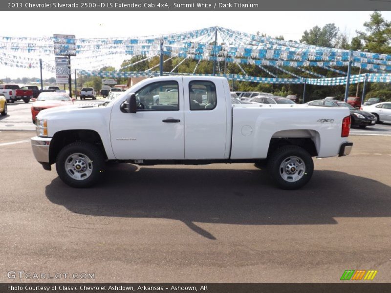 Summit White / Dark Titanium 2013 Chevrolet Silverado 2500HD LS Extended Cab 4x4
