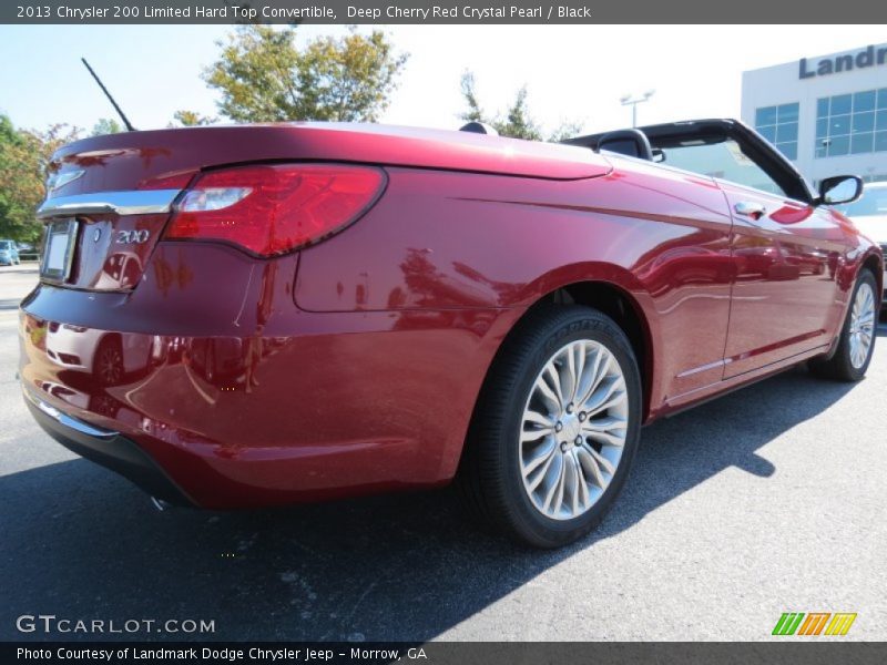 Deep Cherry Red Crystal Pearl / Black 2013 Chrysler 200 Limited Hard Top Convertible