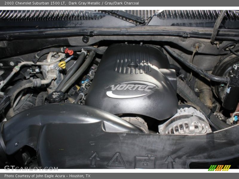 Dark Gray Metallic / Gray/Dark Charcoal 2003 Chevrolet Suburban 1500 LT