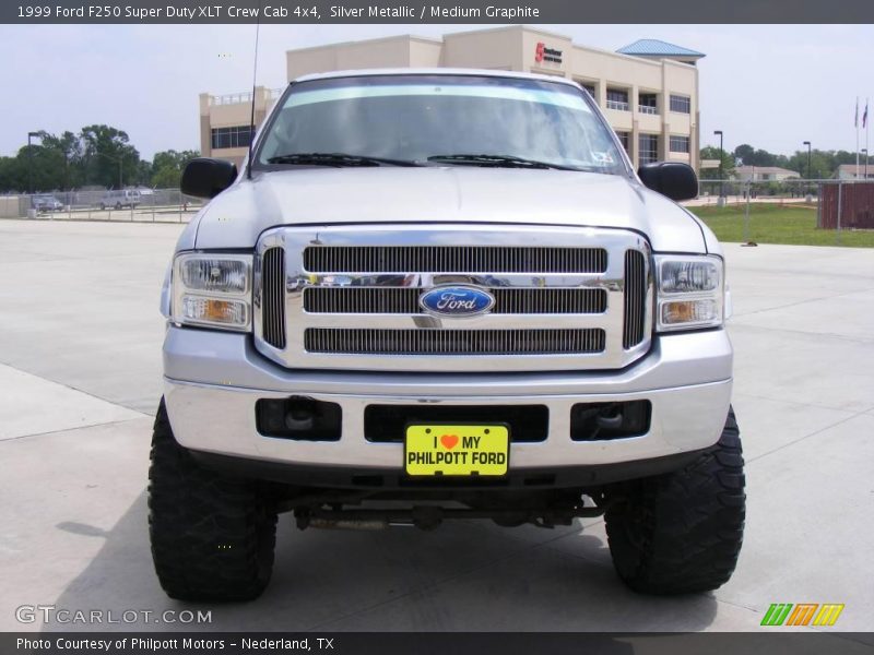 Silver Metallic / Medium Graphite 1999 Ford F250 Super Duty XLT Crew Cab 4x4