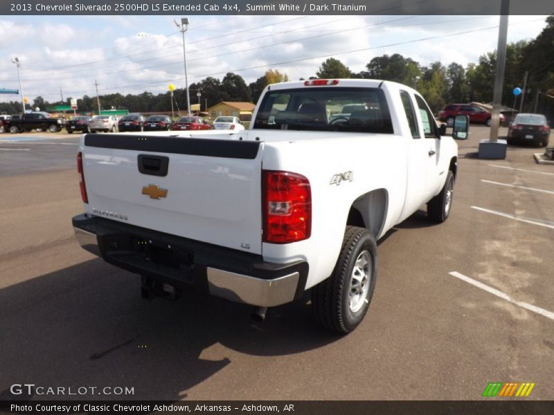 Summit White / Dark Titanium 2013 Chevrolet Silverado 2500HD LS Extended Cab 4x4