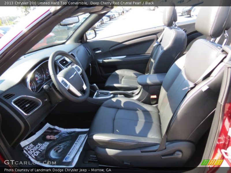 Deep Cherry Red Crystal Pearl / Black 2013 Chrysler 200 Limited Hard Top Convertible