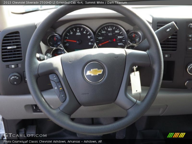 Summit White / Dark Titanium 2013 Chevrolet Silverado 2500HD LS Extended Cab 4x4