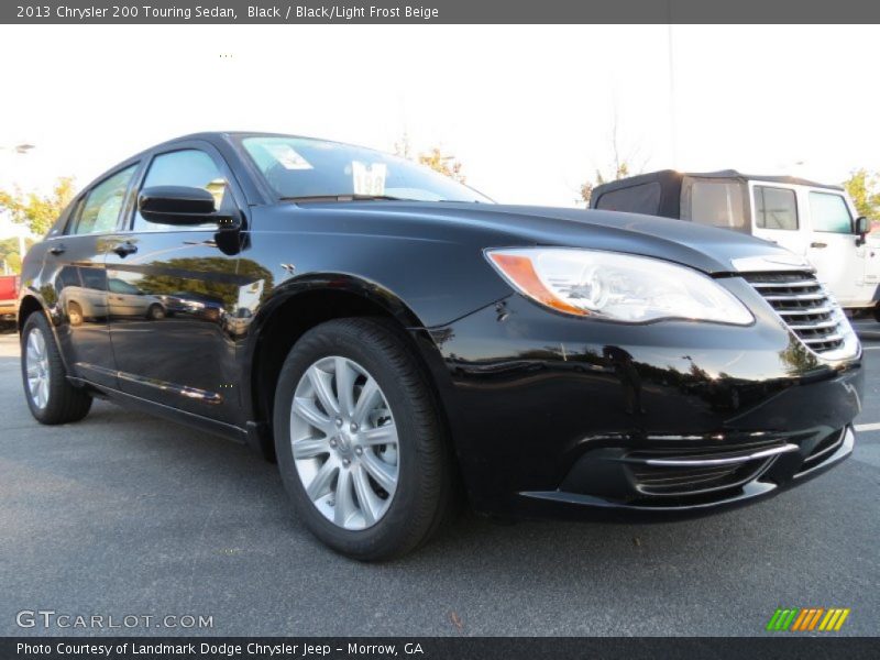 Black / Black/Light Frost Beige 2013 Chrysler 200 Touring Sedan