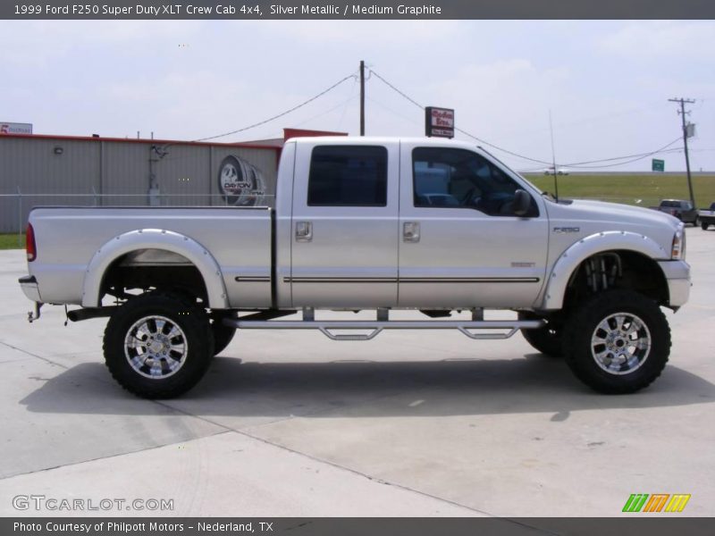 Silver Metallic / Medium Graphite 1999 Ford F250 Super Duty XLT Crew Cab 4x4