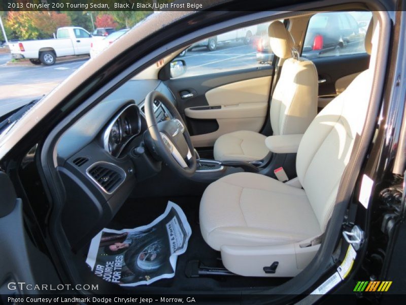 Black / Black/Light Frost Beige 2013 Chrysler 200 Touring Sedan