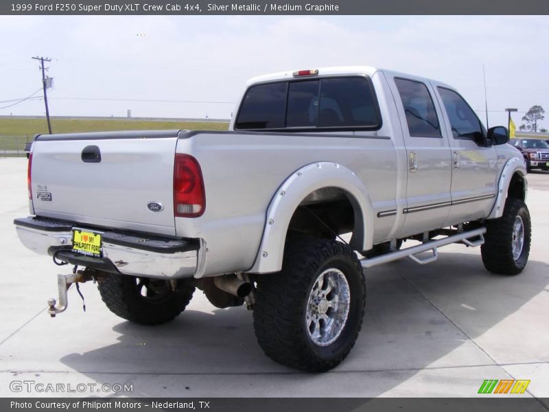 Silver Metallic / Medium Graphite 1999 Ford F250 Super Duty XLT Crew Cab 4x4