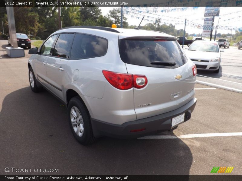 Silver Ice Metallic / Dark Gray/Light Gray 2012 Chevrolet Traverse LS
