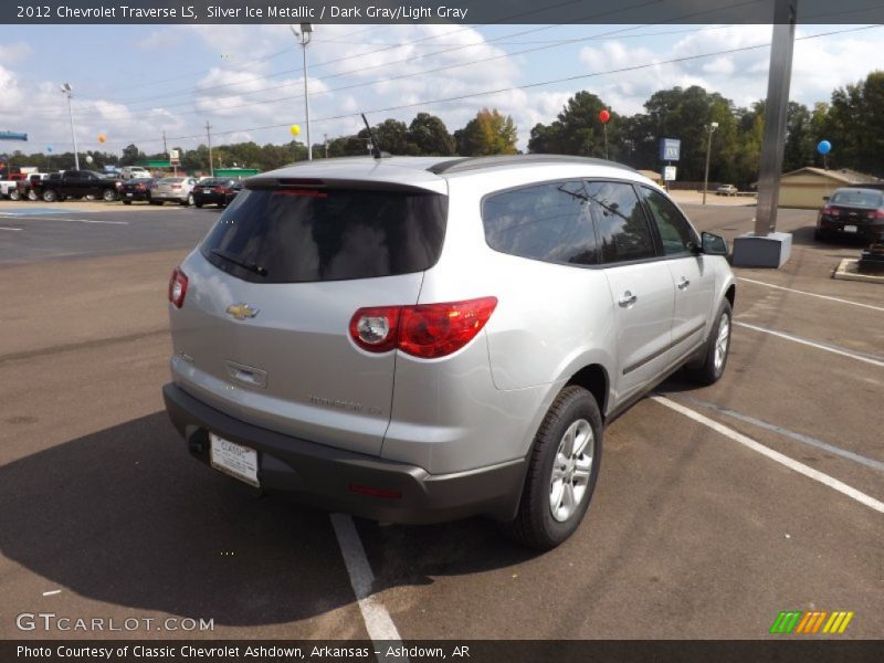 Silver Ice Metallic / Dark Gray/Light Gray 2012 Chevrolet Traverse LS