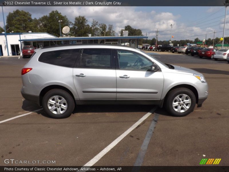 Silver Ice Metallic / Dark Gray/Light Gray 2012 Chevrolet Traverse LS