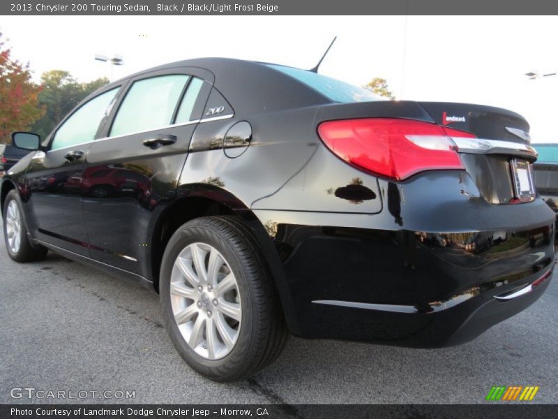 Black / Black/Light Frost Beige 2013 Chrysler 200 Touring Sedan