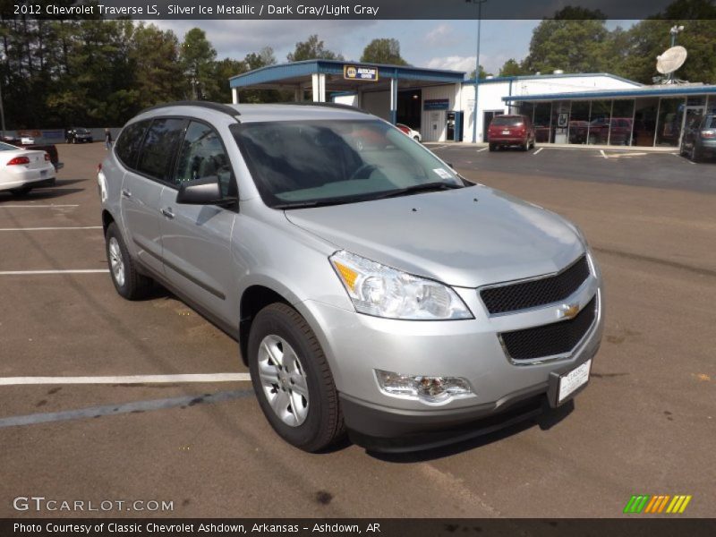Silver Ice Metallic / Dark Gray/Light Gray 2012 Chevrolet Traverse LS