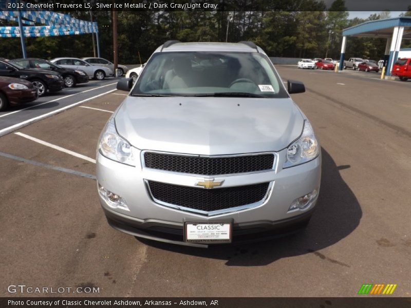Silver Ice Metallic / Dark Gray/Light Gray 2012 Chevrolet Traverse LS