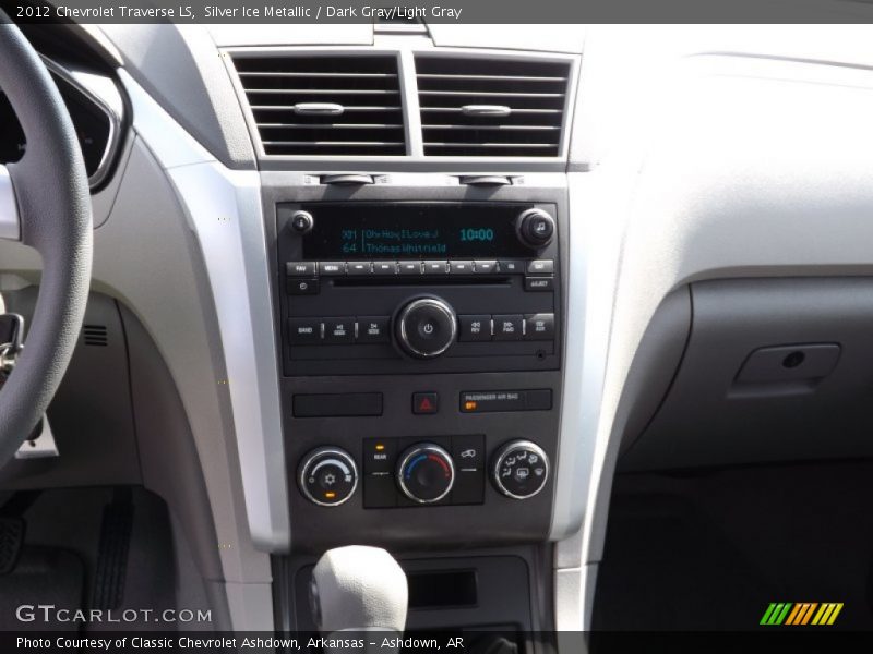 Silver Ice Metallic / Dark Gray/Light Gray 2012 Chevrolet Traverse LS