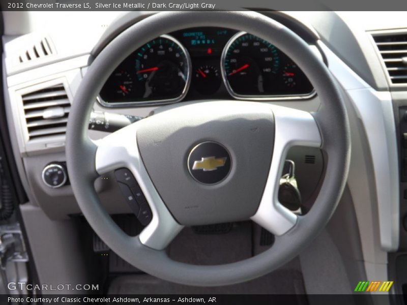 Silver Ice Metallic / Dark Gray/Light Gray 2012 Chevrolet Traverse LS