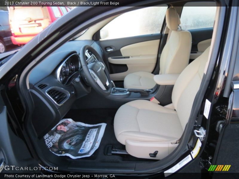 Black / Black/Light Frost Beige 2013 Chrysler 200 Touring Sedan