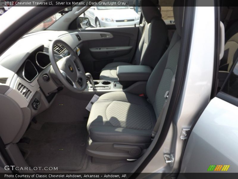 Silver Ice Metallic / Dark Gray/Light Gray 2012 Chevrolet Traverse LS