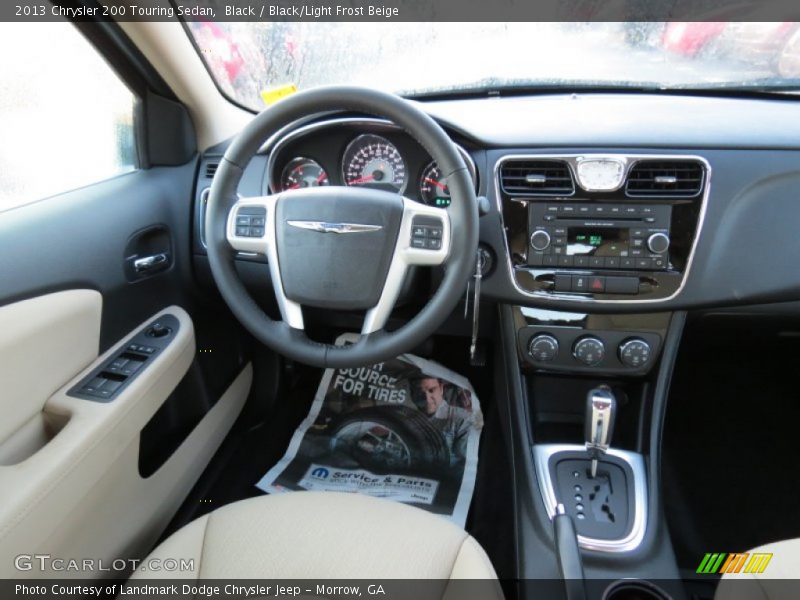 Black / Black/Light Frost Beige 2013 Chrysler 200 Touring Sedan