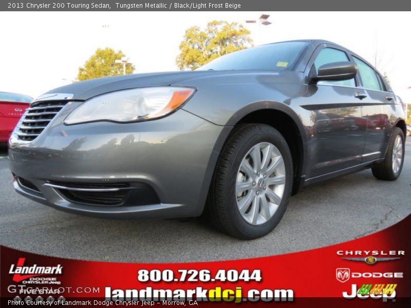 Tungsten Metallic / Black/Light Frost Beige 2013 Chrysler 200 Touring Sedan