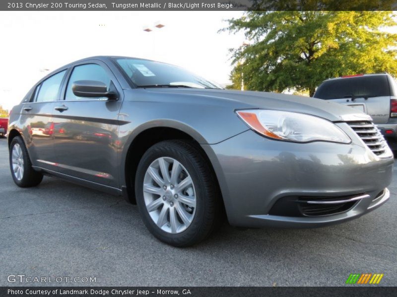 Tungsten Metallic / Black/Light Frost Beige 2013 Chrysler 200 Touring Sedan