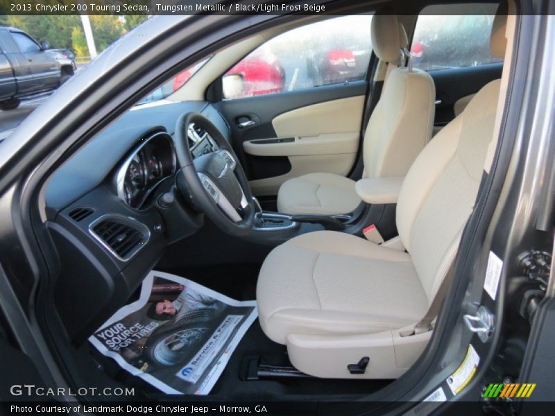 Tungsten Metallic / Black/Light Frost Beige 2013 Chrysler 200 Touring Sedan