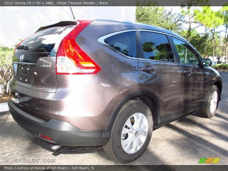 Urban Titanium Metallic / Black 2013 Honda CR-V EX-L AWD