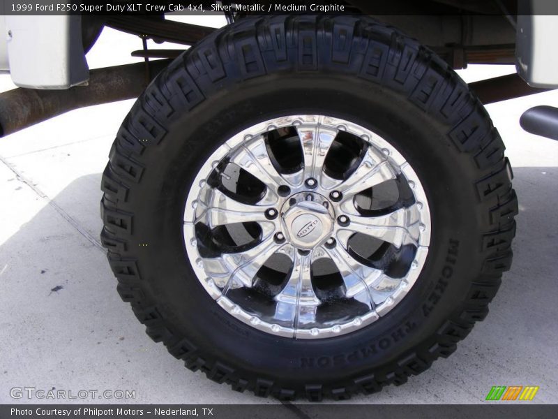 Silver Metallic / Medium Graphite 1999 Ford F250 Super Duty XLT Crew Cab 4x4