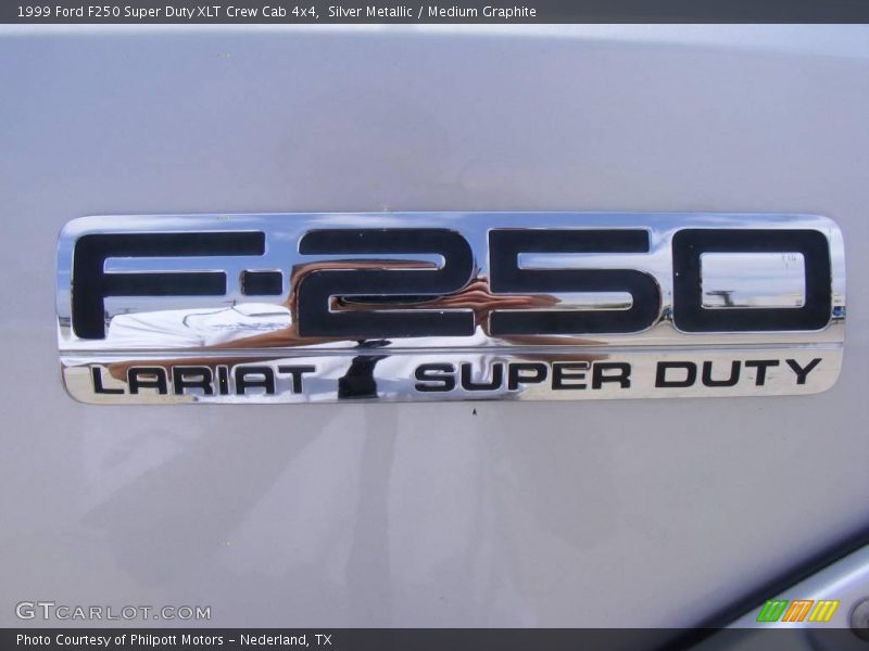Silver Metallic / Medium Graphite 1999 Ford F250 Super Duty XLT Crew Cab 4x4
