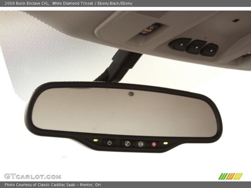 White Diamond Tricoat / Ebony Black/Ebony 2009 Buick Enclave CXL