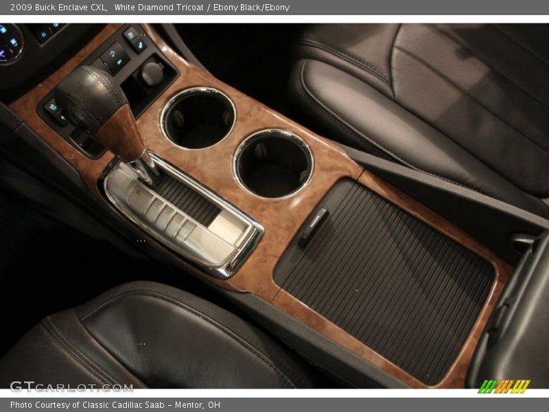 White Diamond Tricoat / Ebony Black/Ebony 2009 Buick Enclave CXL