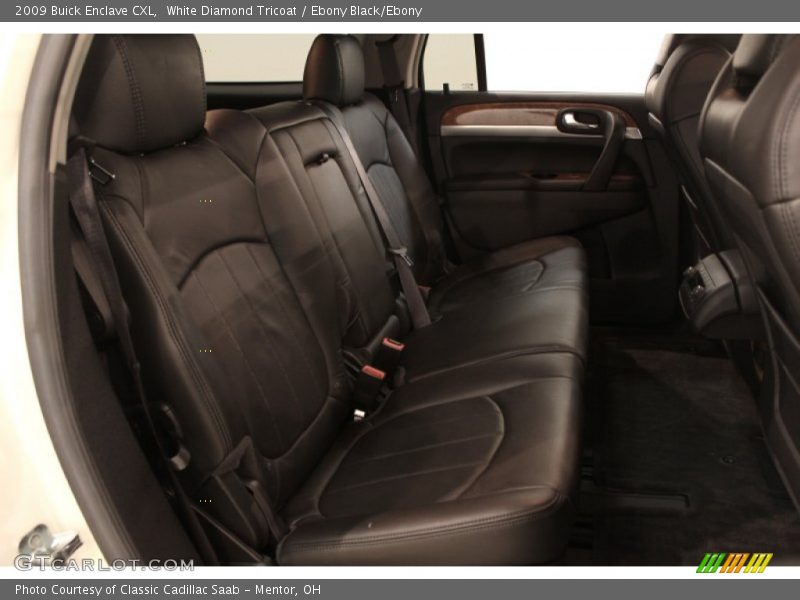White Diamond Tricoat / Ebony Black/Ebony 2009 Buick Enclave CXL