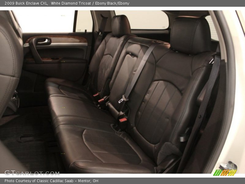 White Diamond Tricoat / Ebony Black/Ebony 2009 Buick Enclave CXL