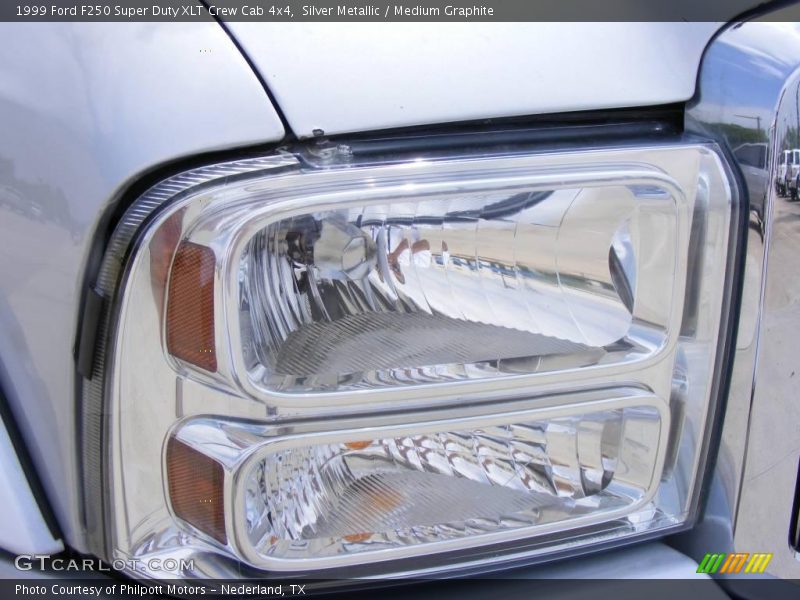 Silver Metallic / Medium Graphite 1999 Ford F250 Super Duty XLT Crew Cab 4x4