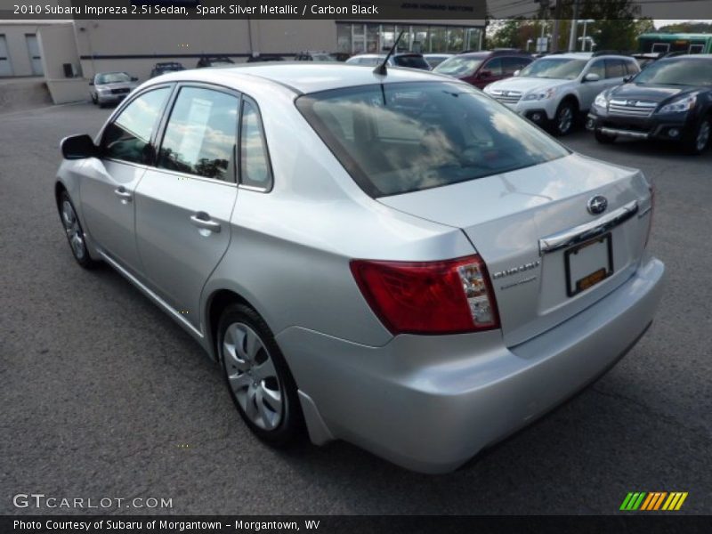 Spark Silver Metallic / Carbon Black 2010 Subaru Impreza 2.5i Sedan