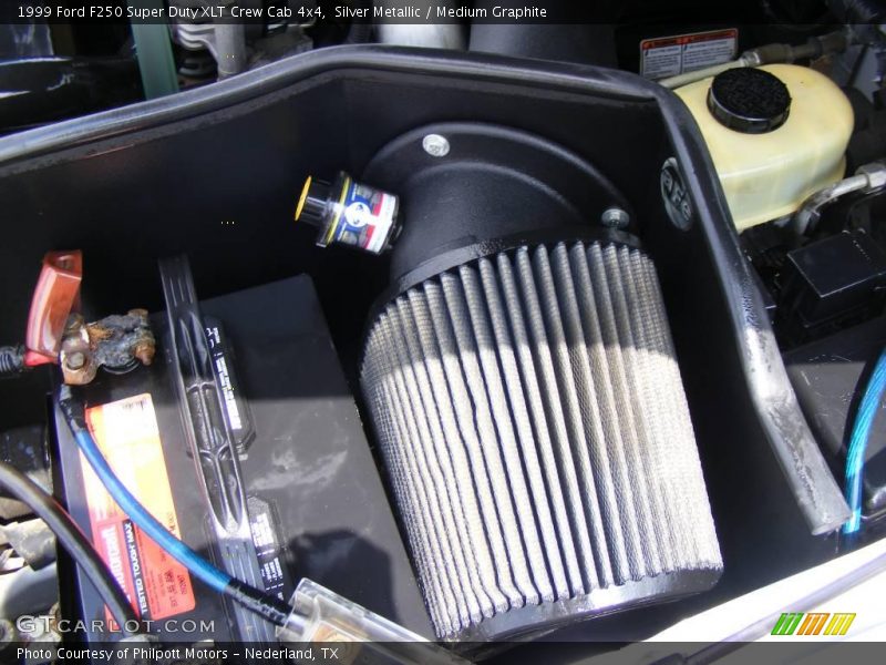 Silver Metallic / Medium Graphite 1999 Ford F250 Super Duty XLT Crew Cab 4x4