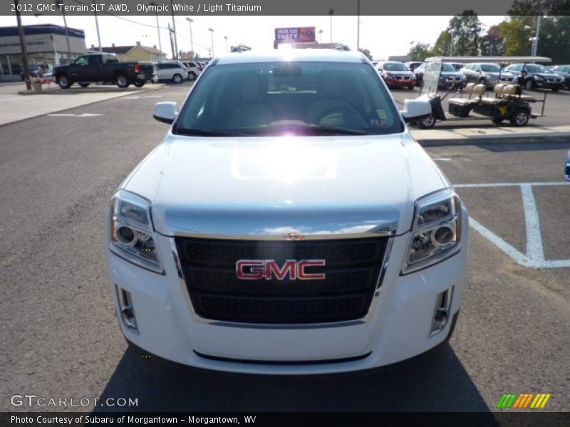 Olympic White / Light Titanium 2012 GMC Terrain SLT AWD