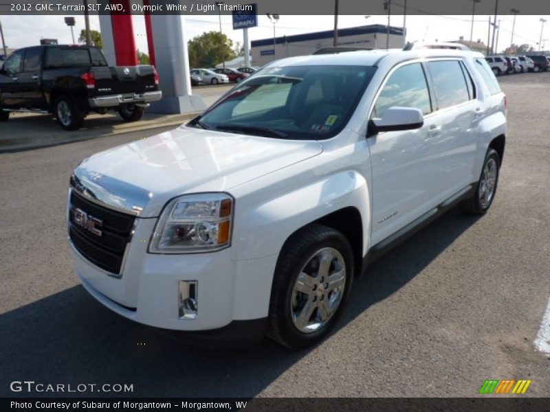 Olympic White / Light Titanium 2012 GMC Terrain SLT AWD