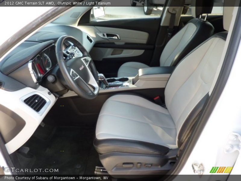 Olympic White / Light Titanium 2012 GMC Terrain SLT AWD