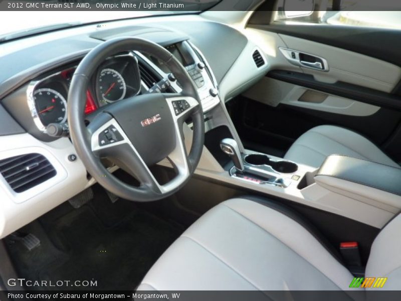 Olympic White / Light Titanium 2012 GMC Terrain SLT AWD