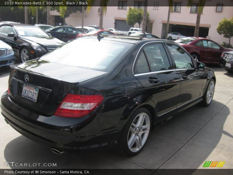 Black / Black 2010 Mercedes-Benz C 300 Sport