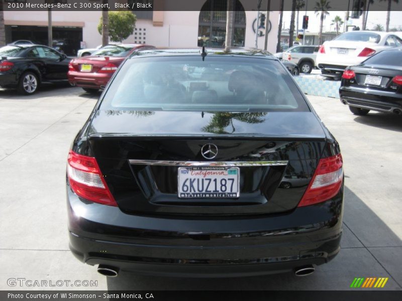Black / Black 2010 Mercedes-Benz C 300 Sport