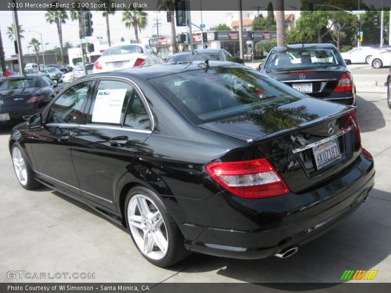 Black / Black 2010 Mercedes-Benz C 300 Sport