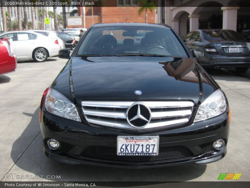 Black / Black 2010 Mercedes-Benz C 300 Sport